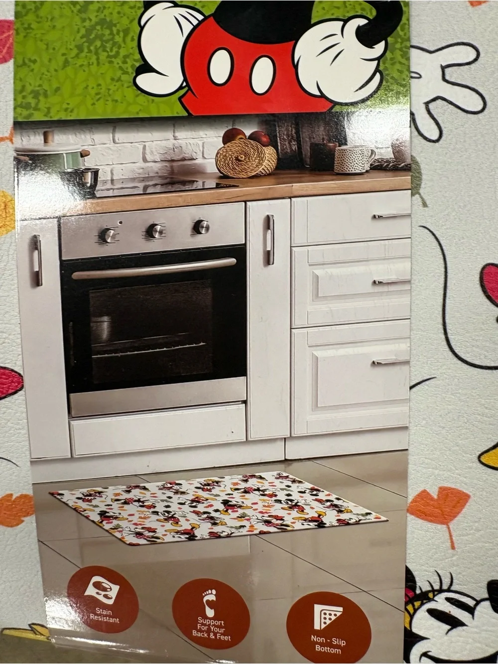 Disney Minnie & Mickey Fall Leaf kitchen anti fatigue floor mat 18x30